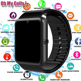 2019 Bluetooth Smart Watch for Iphone Phone for Huawei Samsung Xiaomi Android Support 2G SIM TF Card Camera Smartwatch PK X6 Z60