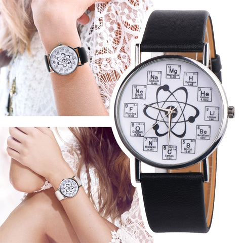 Fashion New 1pc OKTIME Chemistry Watch with Chemical Elements Letter watches For Ladies Women Quartz Watch Montres