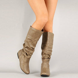 VTOTA Punk Style Knee-High Boots Women's Rain Boots Outdoor Rubber Water Shoes For Female Plus Size 35-43  Martin Boots Botas