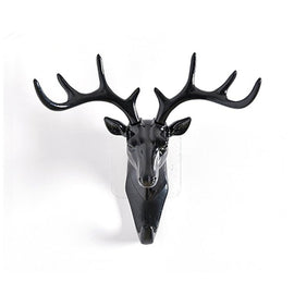 Wall Hanging Hook Vintage Deer Head Antlers for Hanging Clothes Hat Scarf Key Deer Horns Hanger Rack Wall Decoration