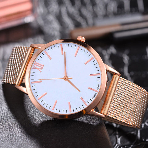 Luxury Watch Women Dress Bracelet Watch Women Silica Gel Mesh Belt Casual Watch Geneva Simple Fashion 2019 Mesh Belt Watch Q