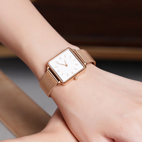 Luxury Designer Brand Women Casual Dress Quartz Watch Ladies Bracelet Watches Fashion Stainless Steel Uhr Clock 2019