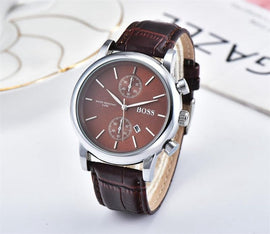 2019 quality men BOSS wristwatch 43mm steel Mesh Watches Men's quartz waterproof watch mens designer watches Luxury Mens Watches