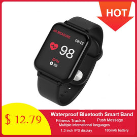 696 new B57 color large screen smart bracelet heart rate blood pressure blood oxygen monitoring multi-sports mode smart watch