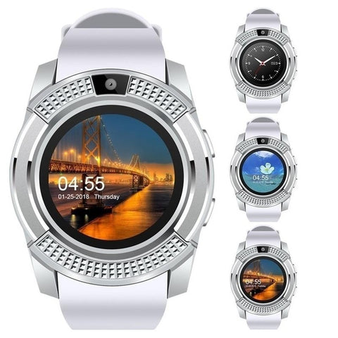 Smart Watch Men Bluetooth Sport Watches Women Ladies Rel Gio Smartwatch with Camera Sim Card Slot Android Phone PK DZ09 Y1 A1