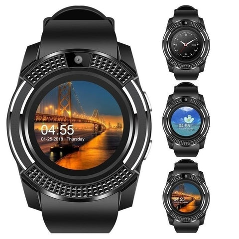 Smart Watch Men Bluetooth Sport Watches Women Ladies Rel Gio Smartwatch with Camera Sim Card Slot Android Phone PK DZ09 Y1 A1