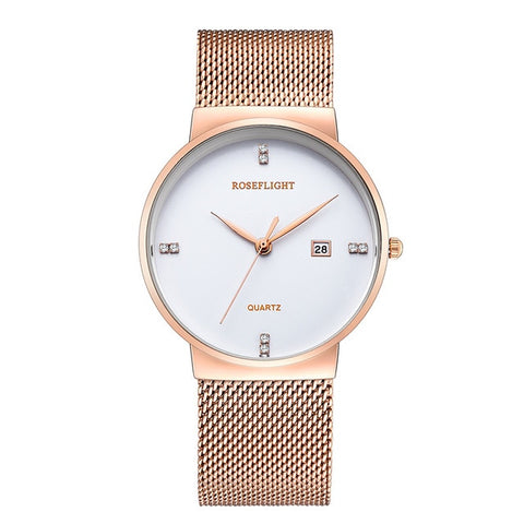 Ultra thin Ladies Watch Brand Luxury Women Watches Waterproof Rose Gold Stainless Steel Quartz Wrist Watch Montre Femm