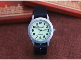 Men's Quartz Watch Boy Outdoor Sports Watch Fluorescent Dial Student Field Clock Fashion Multicolor Canvas Watch