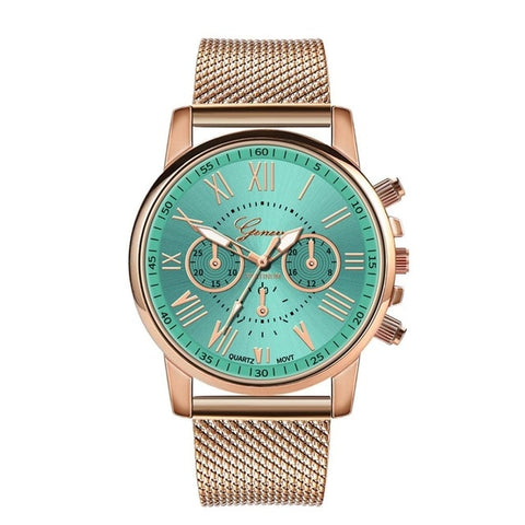 2019 New Woman Watches Analog Gold Dial Simple Ladies Quartz Wristwatch Featured Alloy Strap Top Brand Clock Horloge Dames@40