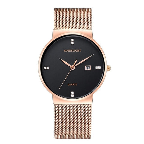 Ultra thin Ladies Watch Brand Luxury Women Watches Waterproof Rose Gold Stainless Steel Quartz Wrist Watch Montre Femm