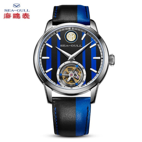 Seagull Watch Men's Mechanical Watch Inter Milan Tourbillon Limited Special Commemorative Table 819.92.6110 Artist Series