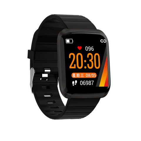 New 116 Pro / Plus2 UI Update Smart Watch HR Blood Pressure Monitor Multi Sports Reminder Fitness Smart Watch for Dropshipping