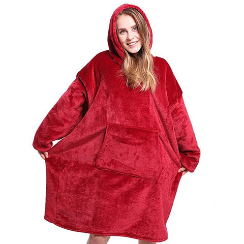 Winter Oversized Hoodie Women Sweatshirts TV Blanket Hoodies Soft Outdoor Hooded Coats For Adult or Child Blanket Sudadera Mujer
