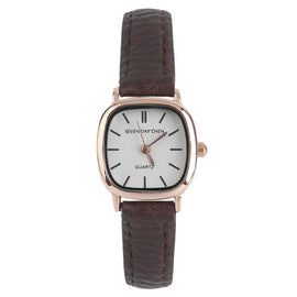 Vintage Ladies Small Dial Square Dress Watch Fashion Woman Quartz Thin Leather Wristwatch Relogio Feminino