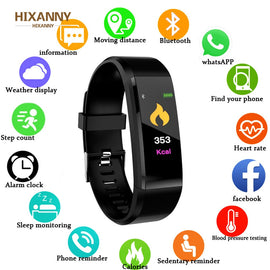 2019 New Smart Watch For Men Women Kids Heart Rate Monitor Blood Pressure Fitness Tracker Smartwatch Sport Watch for IOS Android