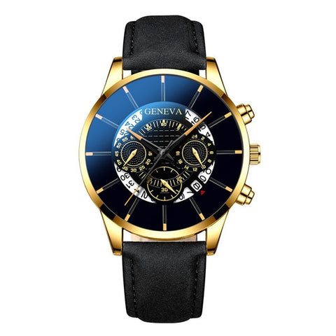 New Luxury Men's Watch Alloy Mesh Belt Multicolor Calendar Large Dial Wrist Watch Male Casual Trendy Business Gift Clock