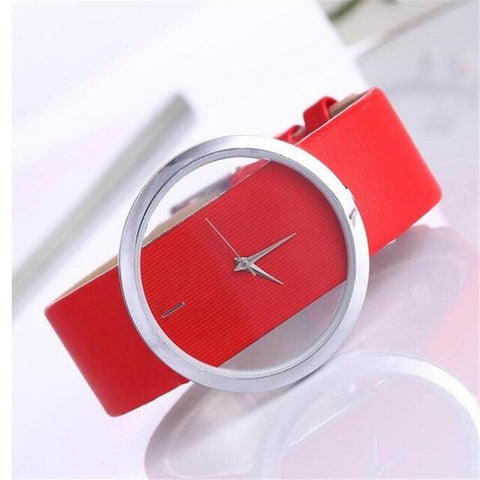 Top Leather Quartz Watch Lady Watches Women Luxury Antique Stylish Round Dress Watch Relogio Feminino Montre Femme