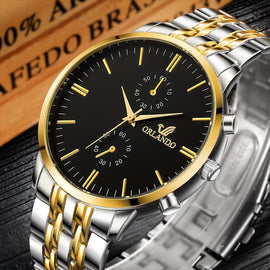 Men's Wrist Watches 2018 Luxury Brand Orlando Mens Quartz Watches Men Business Male Clock Gentlemen Casual Fashion Wristwatch
