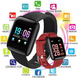 Bluetooth Smart Wristband Sport Blood Pressure Heart Rate Monitor Smart Watch Fitness Tracker Pedometer Smartwatch for Men Women