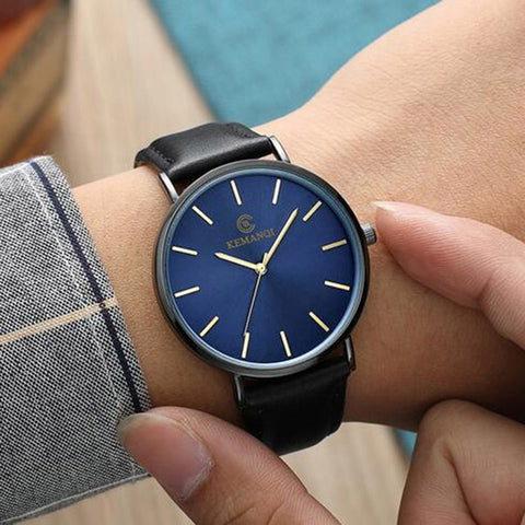 2018 New Fashion KEMANQI Watches 6.5mm Ultra-thin Men's Watch Simple Business Men Quartz Watches Male Clock relogio masculino