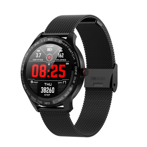 L9 ECG PPG Smart Watch Men Sports Heart Rate Bluetooth Smartwatch Waterproof IP68 Blood Pressure Oxygen Leather Watch Women