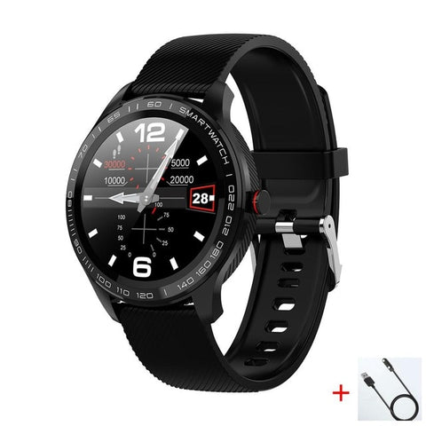 L9 ECG PPG Smart Watch Men Sports Heart Rate Bluetooth Smartwatch Waterproof IP68 Blood Pressure Oxygen Leather Watch Women