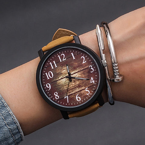 Fashion Wrist Watch Women Watch Ladies Quartz Wristwatches For Woman Clock Female Hours Hodinky Montre Femme Large Dial PU