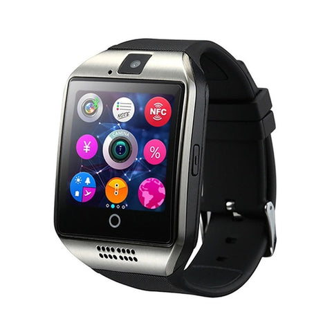 Smart Watch With Camera Q18 Bluetooth Smartwatch SIM TF Card Slot Fitness Activity Tracker Sport Watch For Android