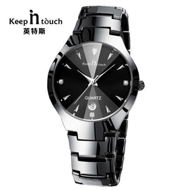 KEEP IN TOUCH Simple Men Watch Stainless Alloy Quartz Men's Watch Luminous Waterproof men clock relogio masculino Dropshipping!