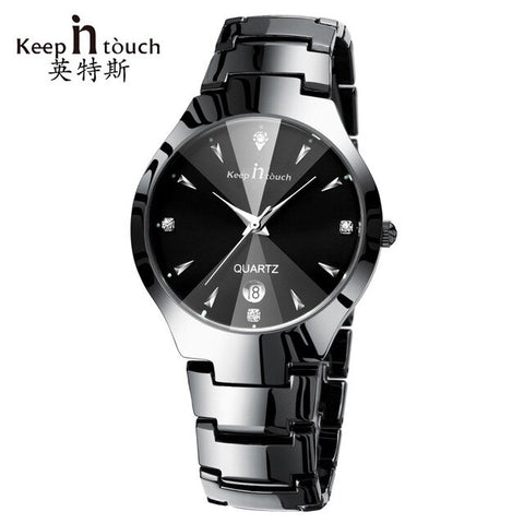 KEEP IN TOUCH Simple Men Watch Stainless Alloy Quartz Men's Watch Luminous Waterproof men clock relogio masculino Dropshipping!