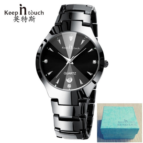 KEEP IN TOUCH Simple Men Watch Stainless Alloy Quartz Men's Watch Luminous Waterproof men clock relogio masculino Dropshipping!