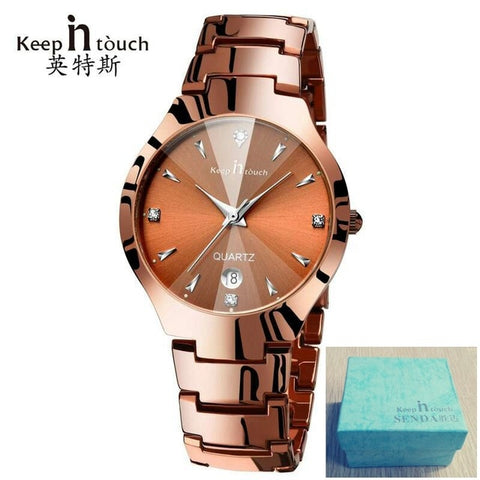 KEEP IN TOUCH Simple Men Watch Stainless Alloy Quartz Men's Watch Luminous Waterproof men clock relogio masculino Dropshipping!