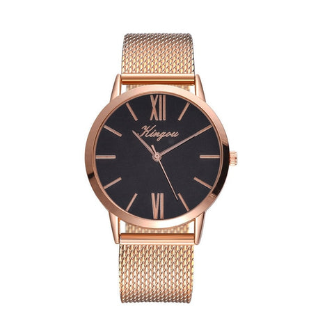 Rose Gold Sliver Mesh Stainless Steel Dail Watches Women Top Brand Luxury Casual Clock Ladies Wrist Watch Relogio Feminino &Ff