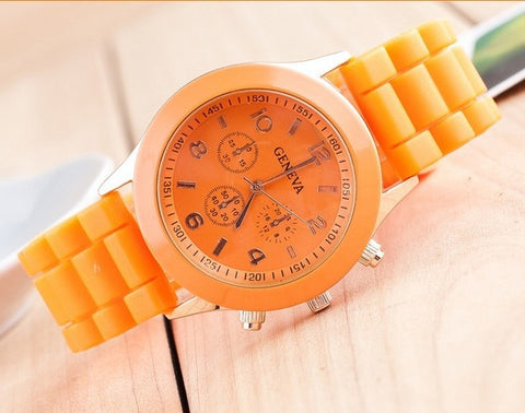 Geneva Casual Watch Women Dress Watch 2019 Quartz Military men Silicone watches Unisex Wristwatch Sports watch relogio feminino