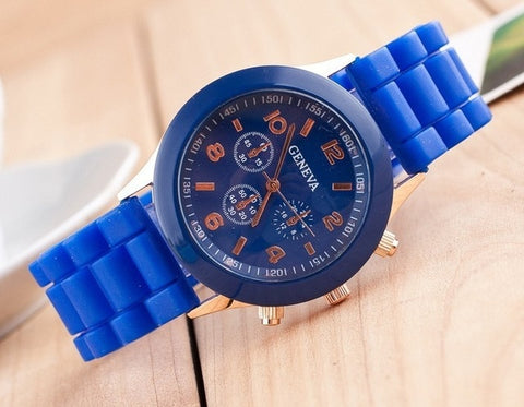 Geneva Casual Watch Women Dress Watch 2019 Quartz Military men Silicone watches Unisex Wristwatch Sports watch relogio feminino