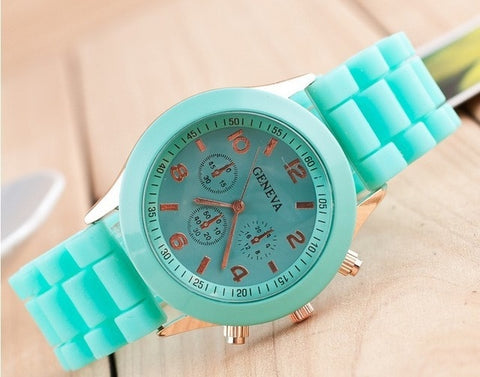 Geneva Casual Watch Women Dress Watch 2019 Quartz Military men Silicone watches Unisex Wristwatch Sports watch relogio feminino