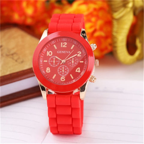 Geneva Casual Watch Women Dress Watch 2019 Quartz Military men Silicone watches Unisex Wristwatch Sports watch relogio feminino