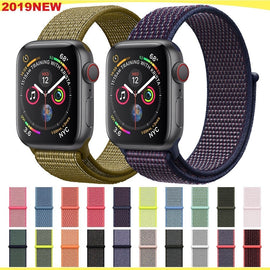 Sport Loop strap For Apple Watch band 4 3 iwatch band 44mm 40mm correa apple watch 4 Velcro bracelet watch 42mm 38mm Accessorie