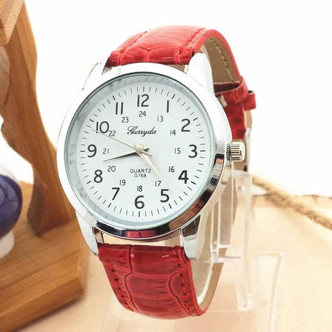 2019 Luxury Brand Watches Elegant Analog Luxury Sports Leather Strap Quartz Women Mens Wrist Watch Clock relojes para mujer A7