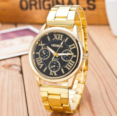 New Brand 3 Eyes Silver Geneva Casual Quartz Watch Women Stainless Steel Dress Watches Relogio Feminino Ladies Clock Hot Sale